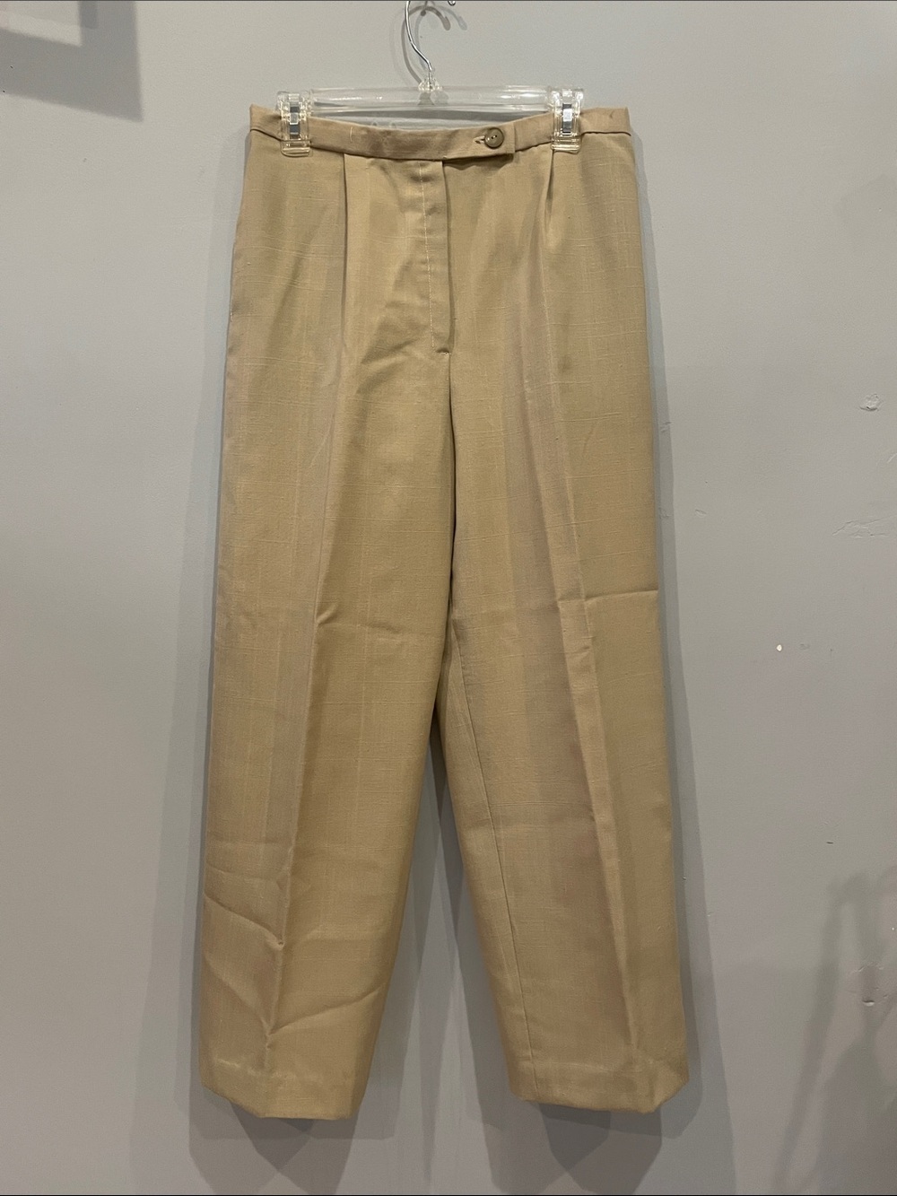Light tan handmade ladies trousers